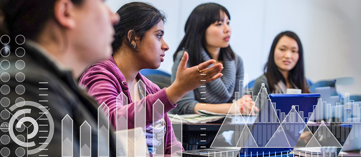 MSBA Hero image with students in class